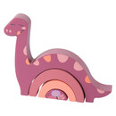 Bild 1 von Stapelbogen in Dino-Form DUNKELROSA / ROSA