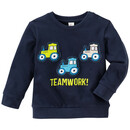 Bild 1 von Baby Sweatshirt mit Trecker-Applikationen DUNKELBLAU