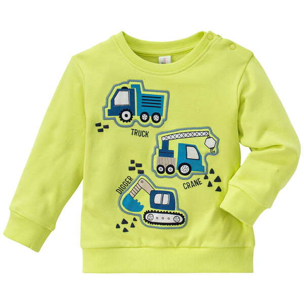 Bild 1 von Baby Sweatshirt mit Fahrzeug-Applikationen HELLGELB