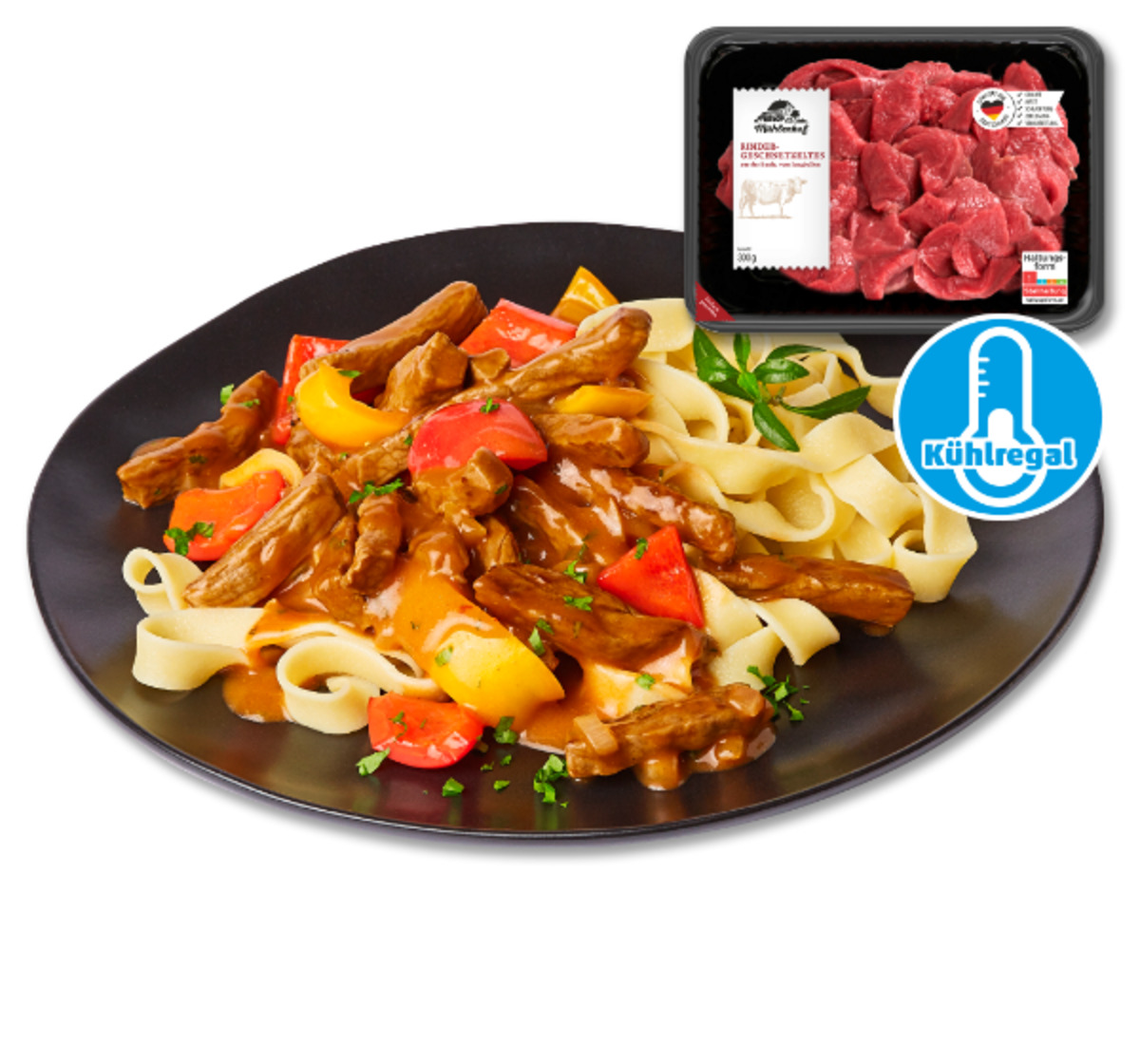 Bild 1 von MÜHLENHOF Frisches Rinder-Geschnetzeltes