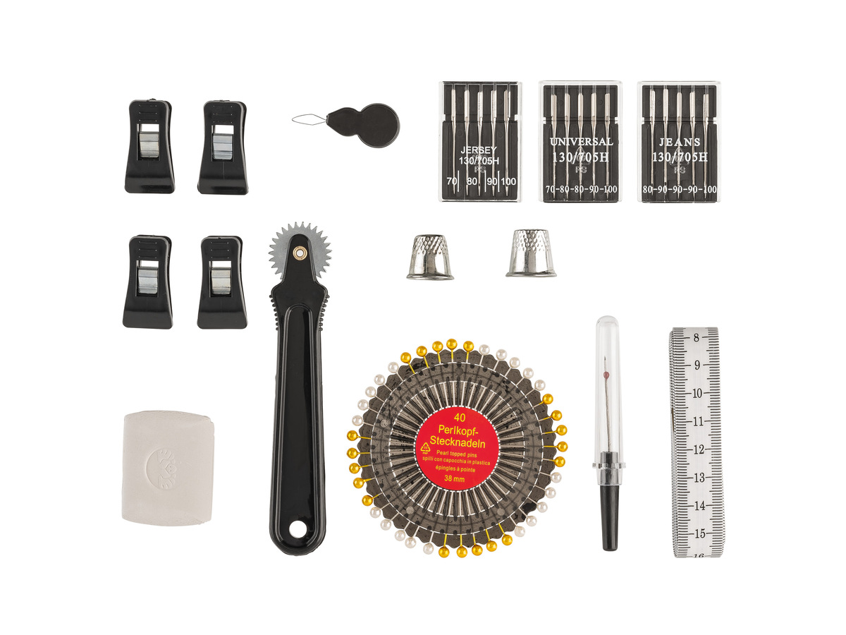 Bild 1 von crelando® Maschinen-Nähzubehör, 66-teilig, mit Maßband