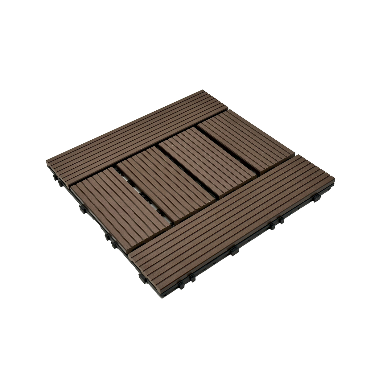 Bild 1 von HC Garten & Freizeit WPC-Fliesen Braun, ca. 32 x 32 x 23 cm