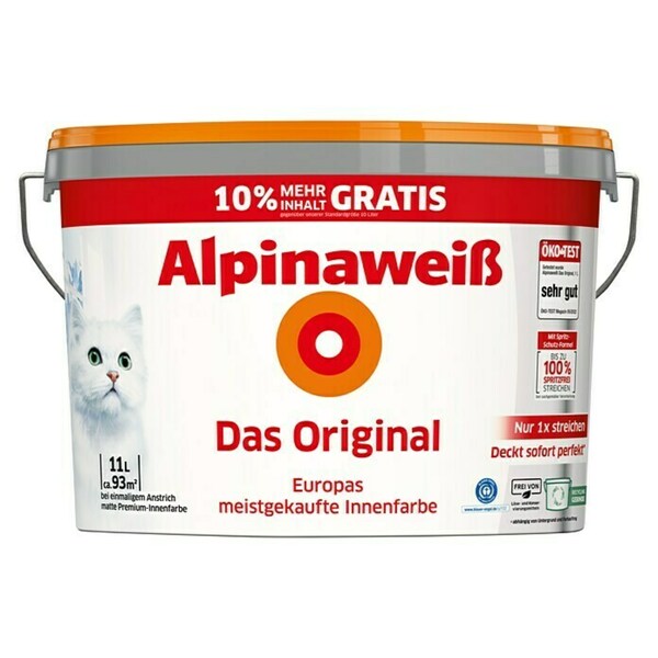 Bild 1 von Alpina Alpinaweiß Wandfarbe Das Original 10+1 Liter