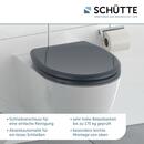 Bild 2 von SCHÜTTE Duroplast WC Sitz ANTHRAZIT mit Absenkautomatik,Schnellverschluss