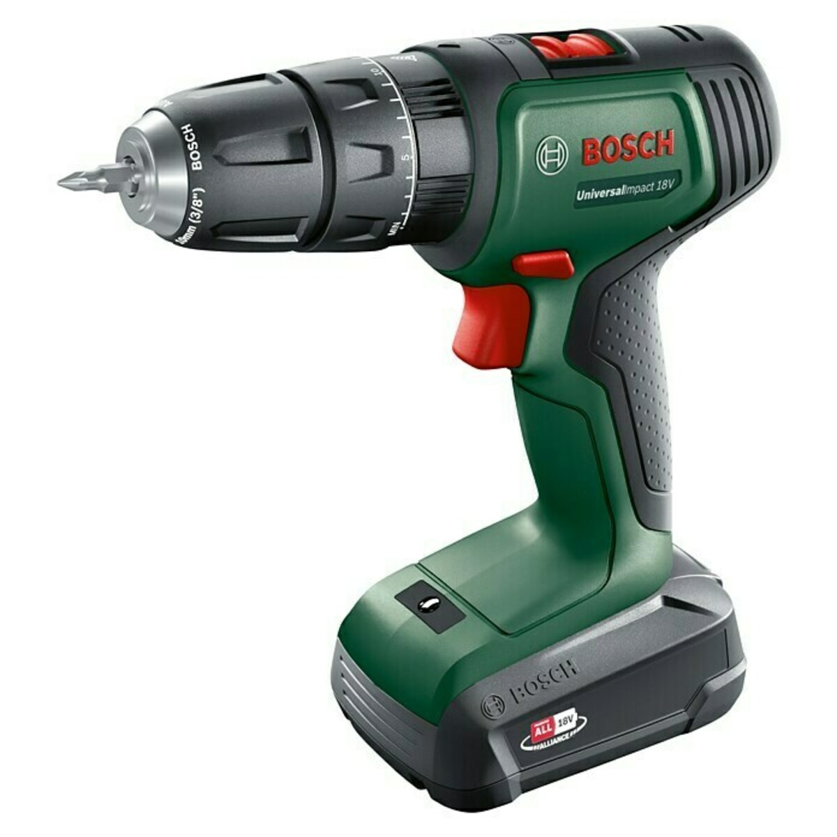 Bild 2 von Bosch Power for All 18V Akku-Schlagbohrschrauber UniversalImpact 18V + SystemBox