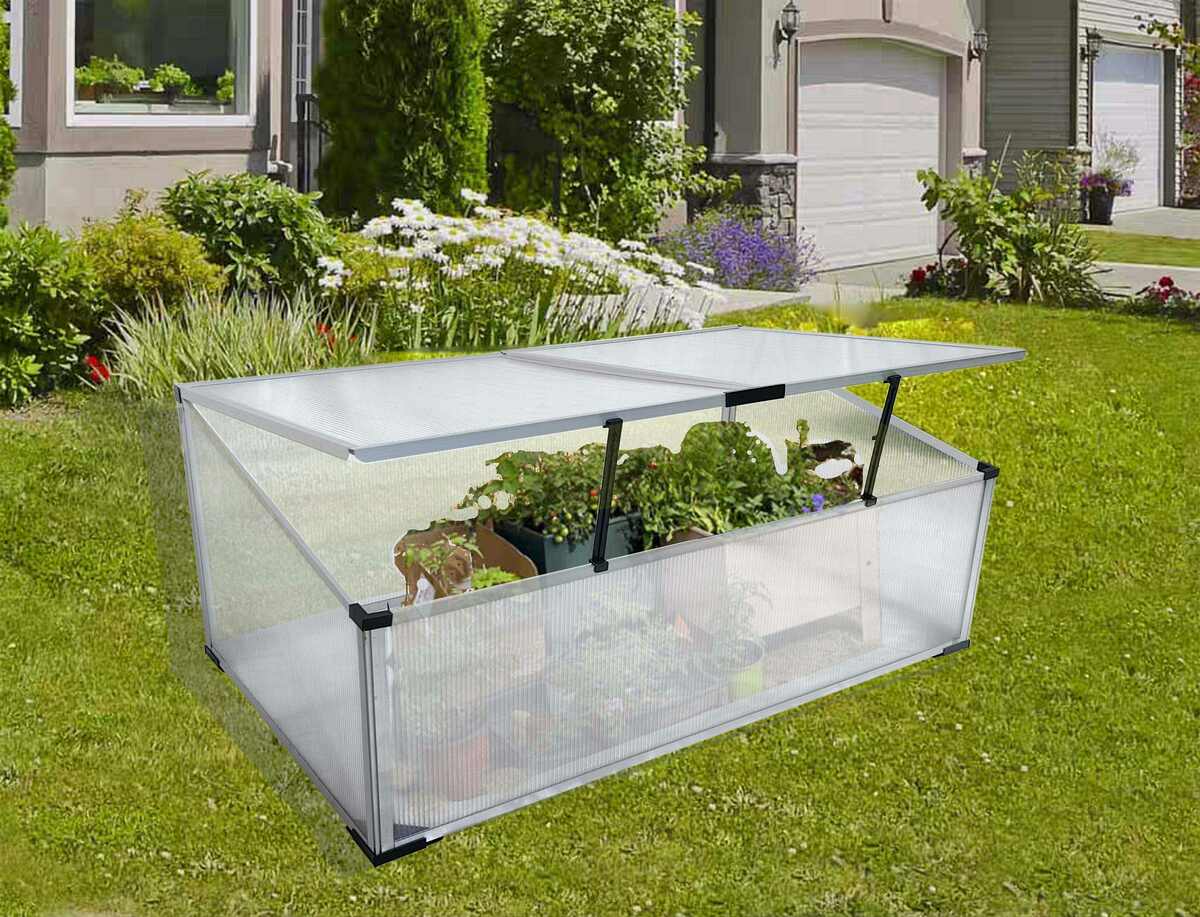 Bild 2 von HC Garten & Freizeit Frühbeet aus Aluminium 100 x 60 x 30/40 cm