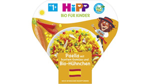 HiPP Kinder-Bio-Teller aus aller Welt - Paella mit buntem Gemüse und Bio-Hühnchen
