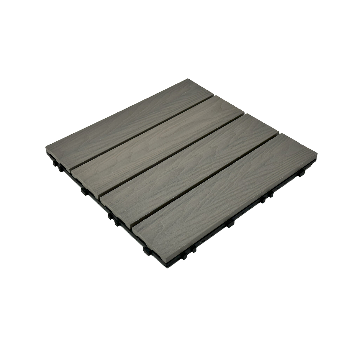 Bild 1 von HC Garten & Freizeit WPC-Fliesen Anthrazit, ca. 32 x 32 x 23 cm
