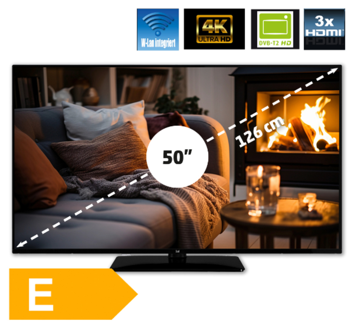 Bild 1 von DUAL 26-cm-/50”Android-Smart-TV*