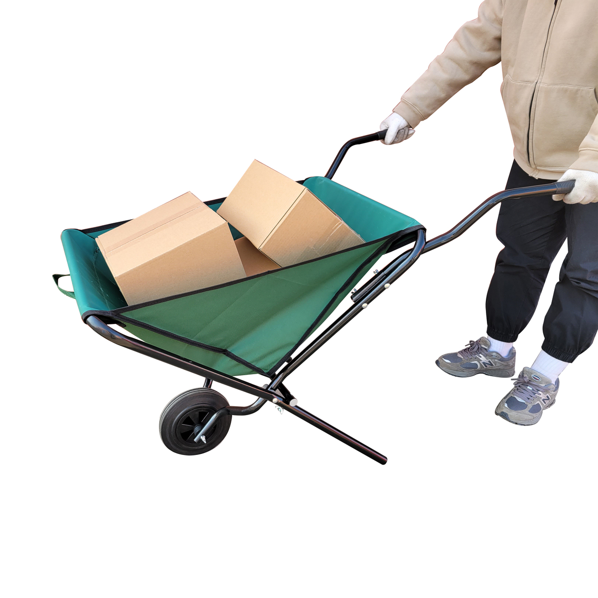 Bild 3 von Green Yard faltbare Schubkarre - ca. 112 x 66 x 64 cm