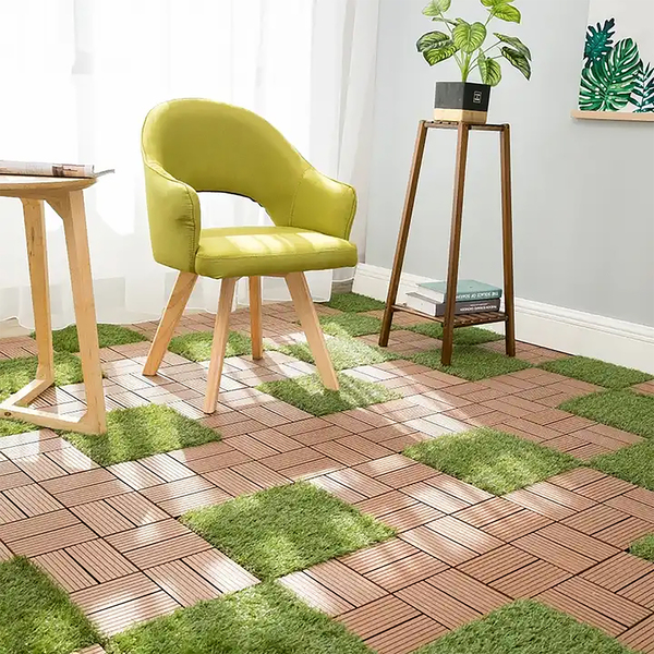 Bild 3 von HC Garten & Freizeit WPC-Fliesen hellbraun, ca. 32 x 32 x 23 cm