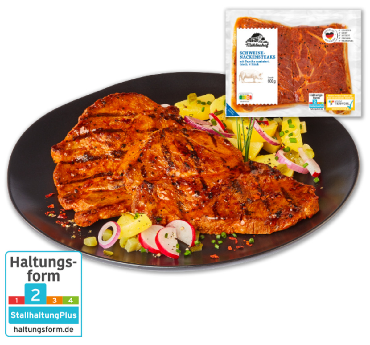 Bild 1 von MÜHLENHOF Frische Schweine-Nackensteaks