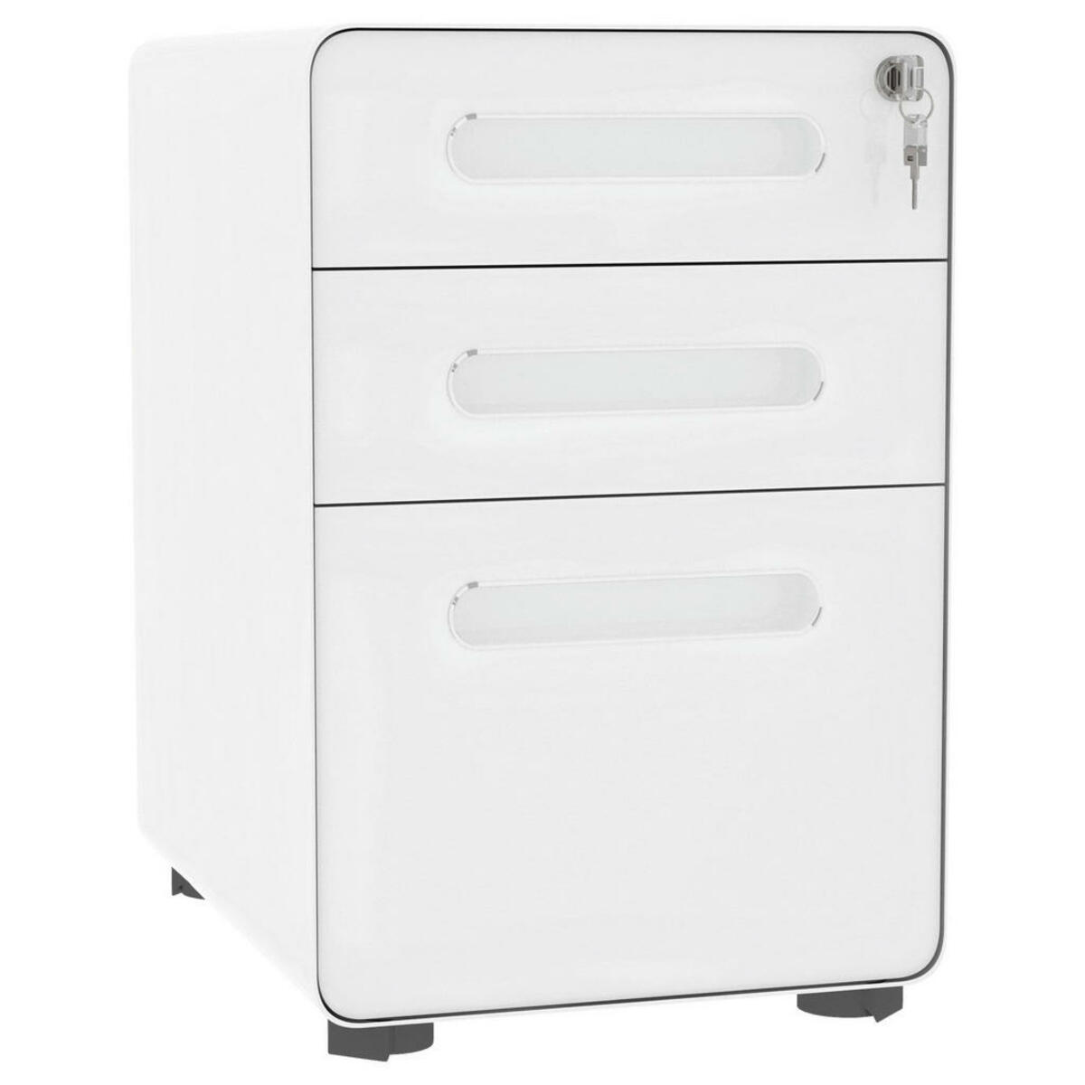 Bild 1 von Rollcontainer 924-007WT weiß B/H/T: ca. 39x59x48 cm