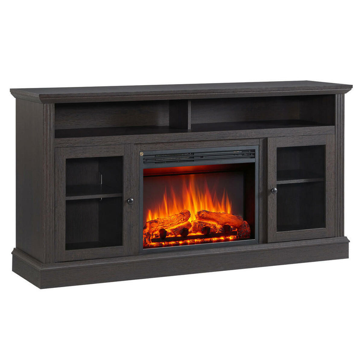 Bild 1 von Balderia Elektrischer-Kamin James EF378A-MT378D-EO dunkelbraun B/H/T: ca. 151x80x40 cm ca. 2000 W