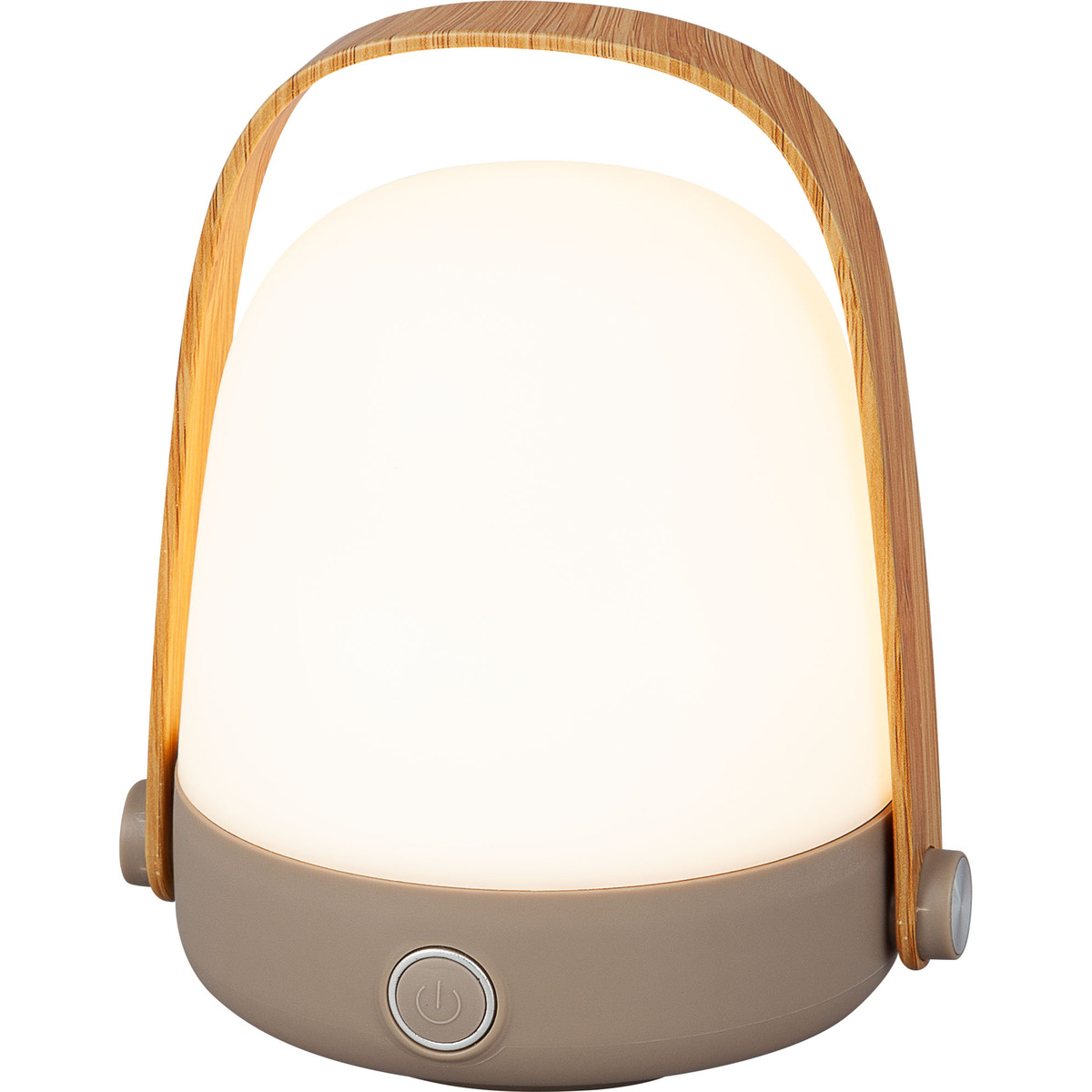 Bild 1 von Akku-LED-Tischleuchte 'Laterne' 20 lm dimmbar mit RGB-Farbwechsel braun