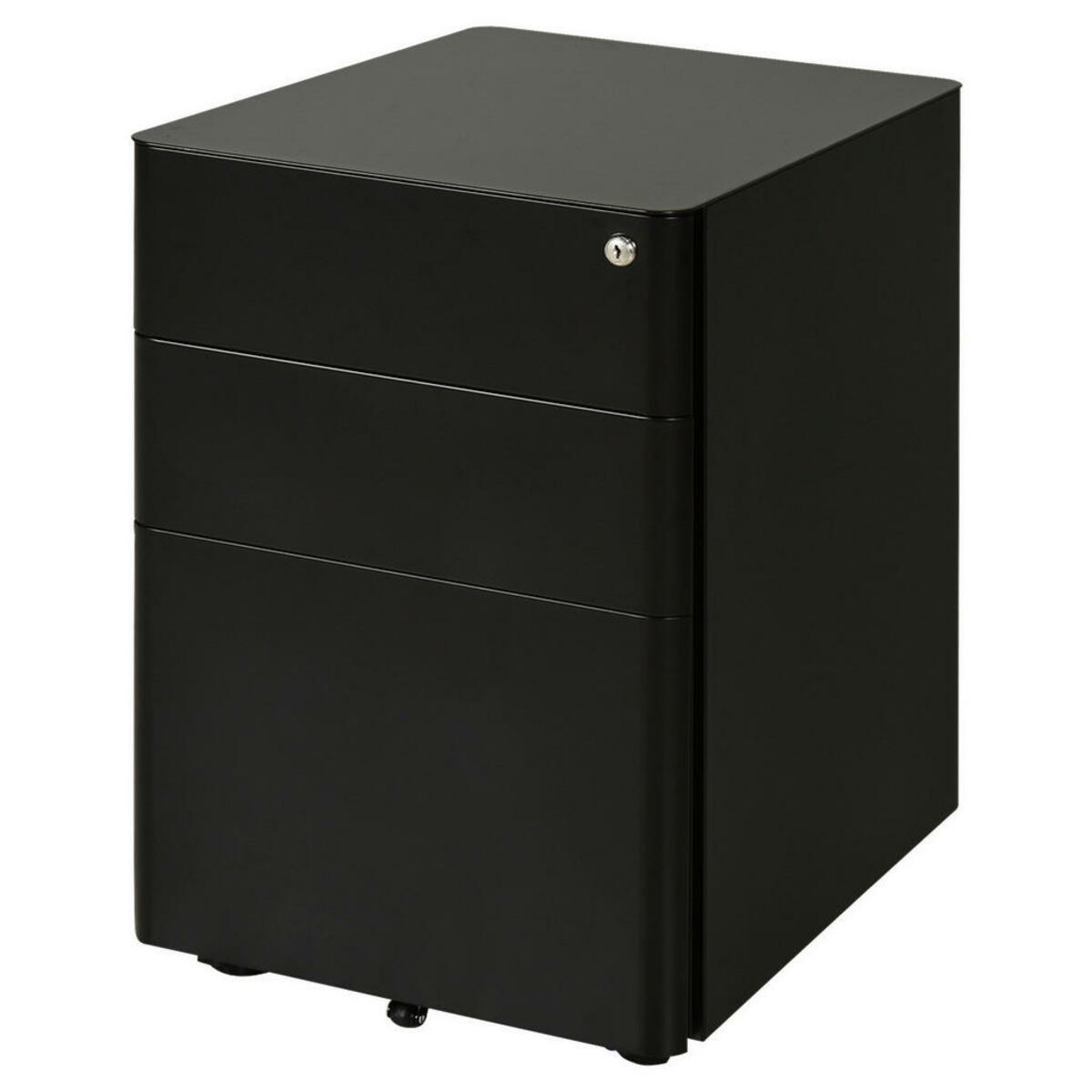 Bild 1 von Rollcontainer 924-006BK schwarz B/H/T: ca. 39x59x48 cm