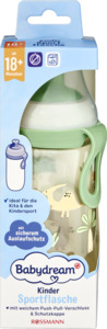 Babydream Trinkflasche mit Pop-Up-Verschluss 360ml ab 18 Monate / GRÜN