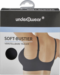 under2wear Soft-Bustier Gr. XL schwarz