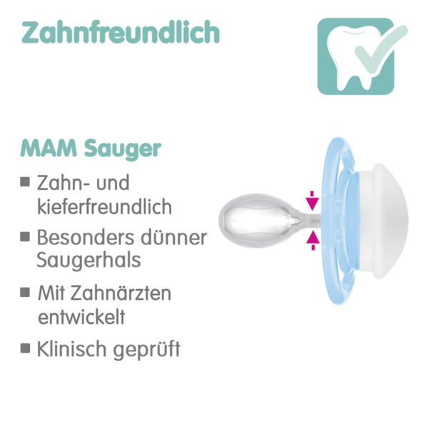 Bild 3 von MAM Schnuller Perfect Silikon 16+ blue