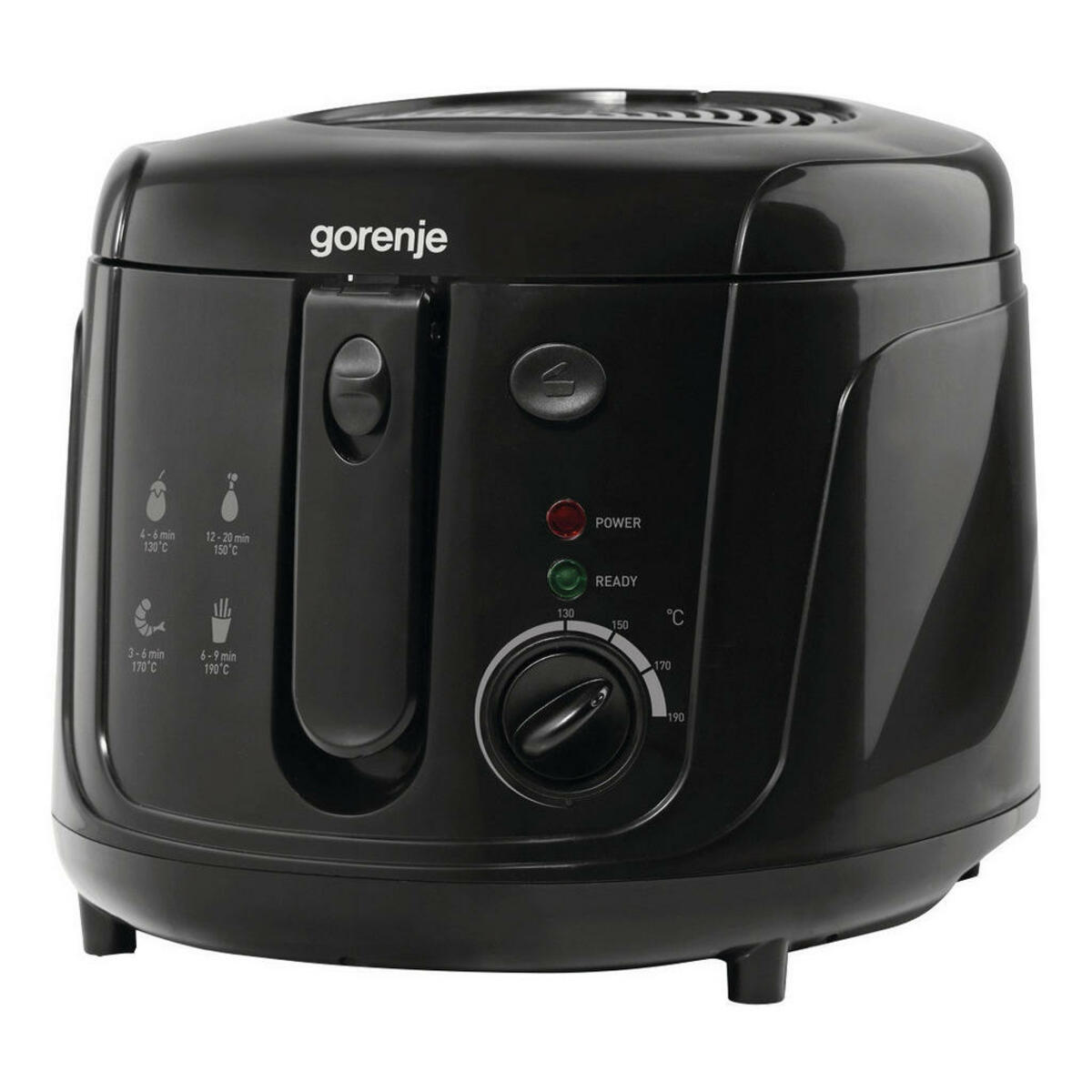 Bild 1 von Gorenje Fritteuse GF1800BK schwarz Kunststoff B/H/T: ca. 23,5x27,5x32,5 cm ca. 3 l