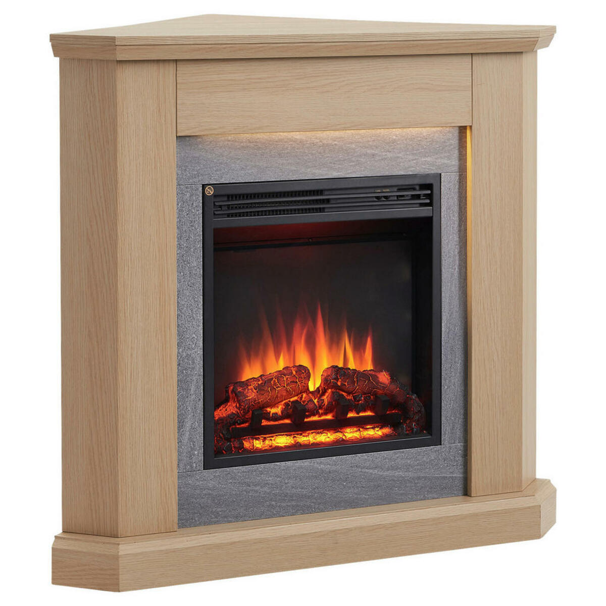 Bild 1 von Balderia Elektrischer-Kamin Pegasos EF374A-MT374C-NO hellbraun B/H/T: ca. 96x92x58 cm ca. 2000 W