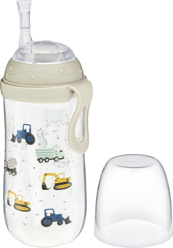 Bild 3 von Babydream Trinkhalmflasche Flexstraw 360ml ab 12 Monate / GRAU