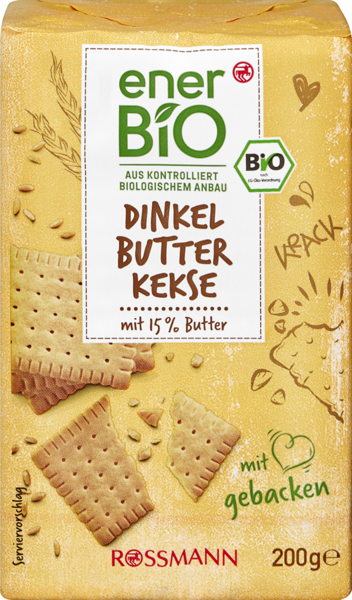Bild 1 von enerBiO Dinkel Butter Kekse