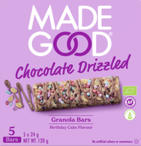 MadeGood Bio Granola Riegel Birthday Cake Flavour