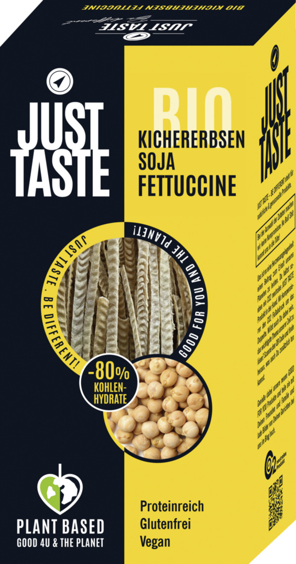 Bild 1 von Just Taste Bio Kichererbsen Soja Fettuccine