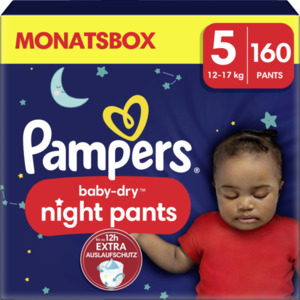 Pampers Baby dry Windeln Night Pants Gr. 5 (12-17 kg) Monatsbox