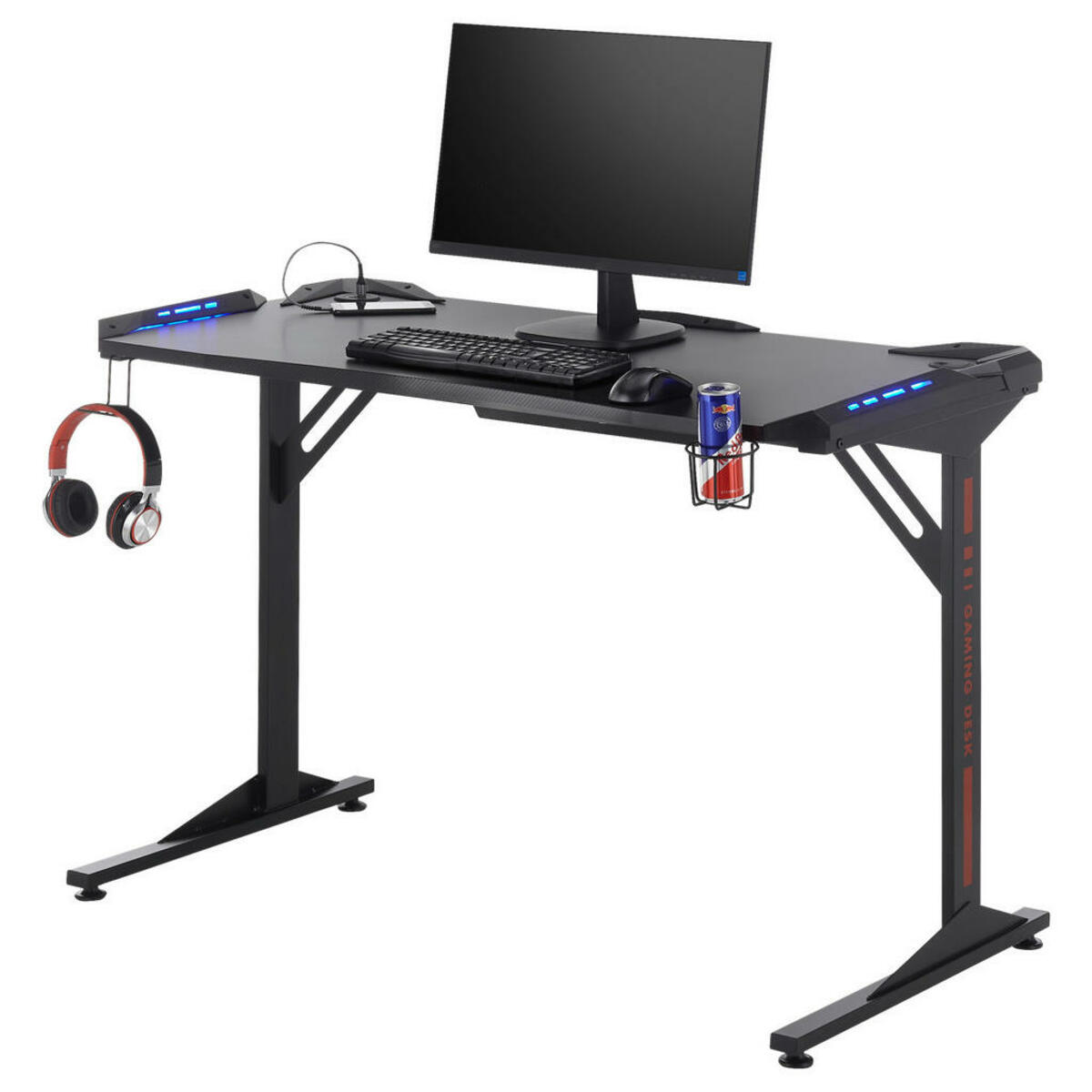Bild 1 von Gaming-Schreibtisch BC 3110 schwarz Carbon Optik B/H/T: ca. 119x78x60 cm