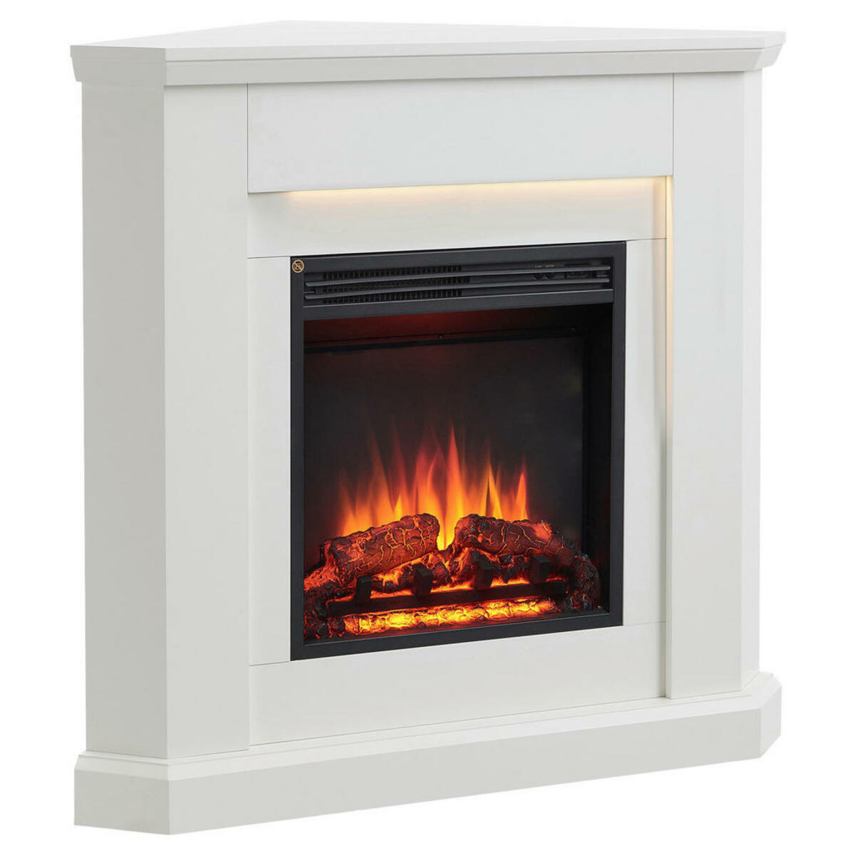 Bild 1 von Balderia Elektrischer-Kamin Pegasos EF374A-MT374C-W weiß B/H/T: ca. 96x92x58 cm ca. 2000 W