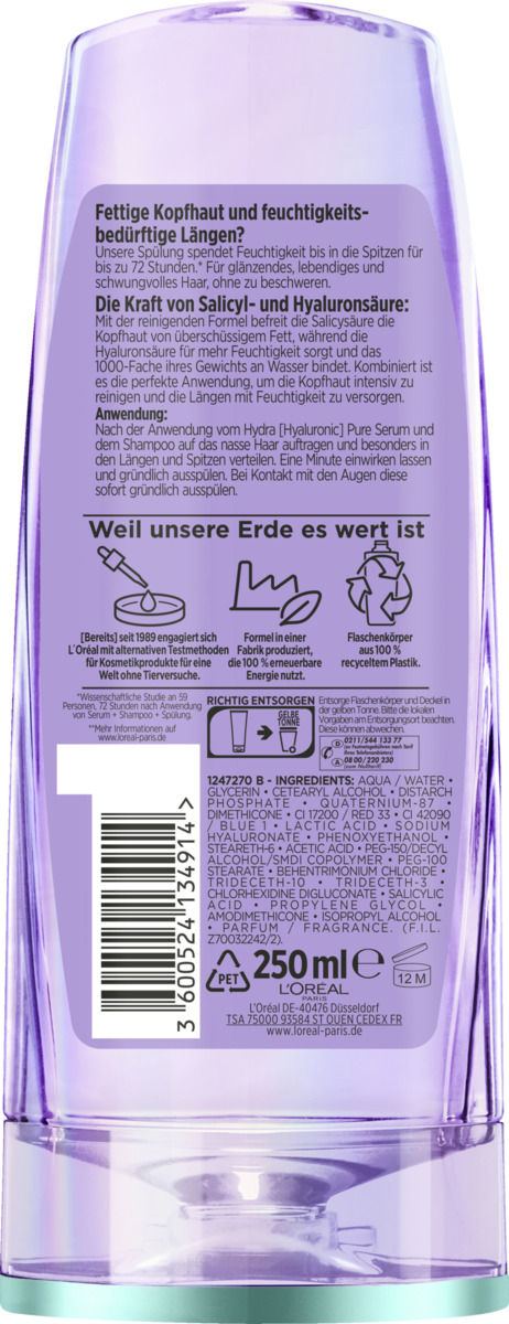 Bild 2 von L’Oréal Paris Elvital Hydra Hyaluronic Pure Spülung