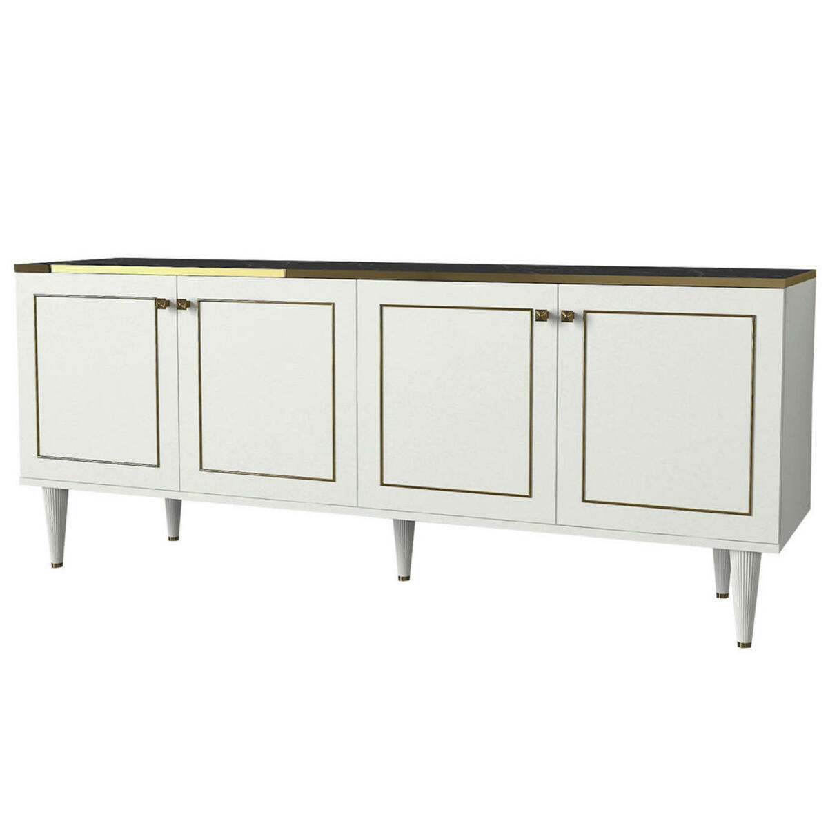Bild 1 von Sideboard Ravenna weiß Marmoroptik B/H/T: ca. 180x76x40 cm