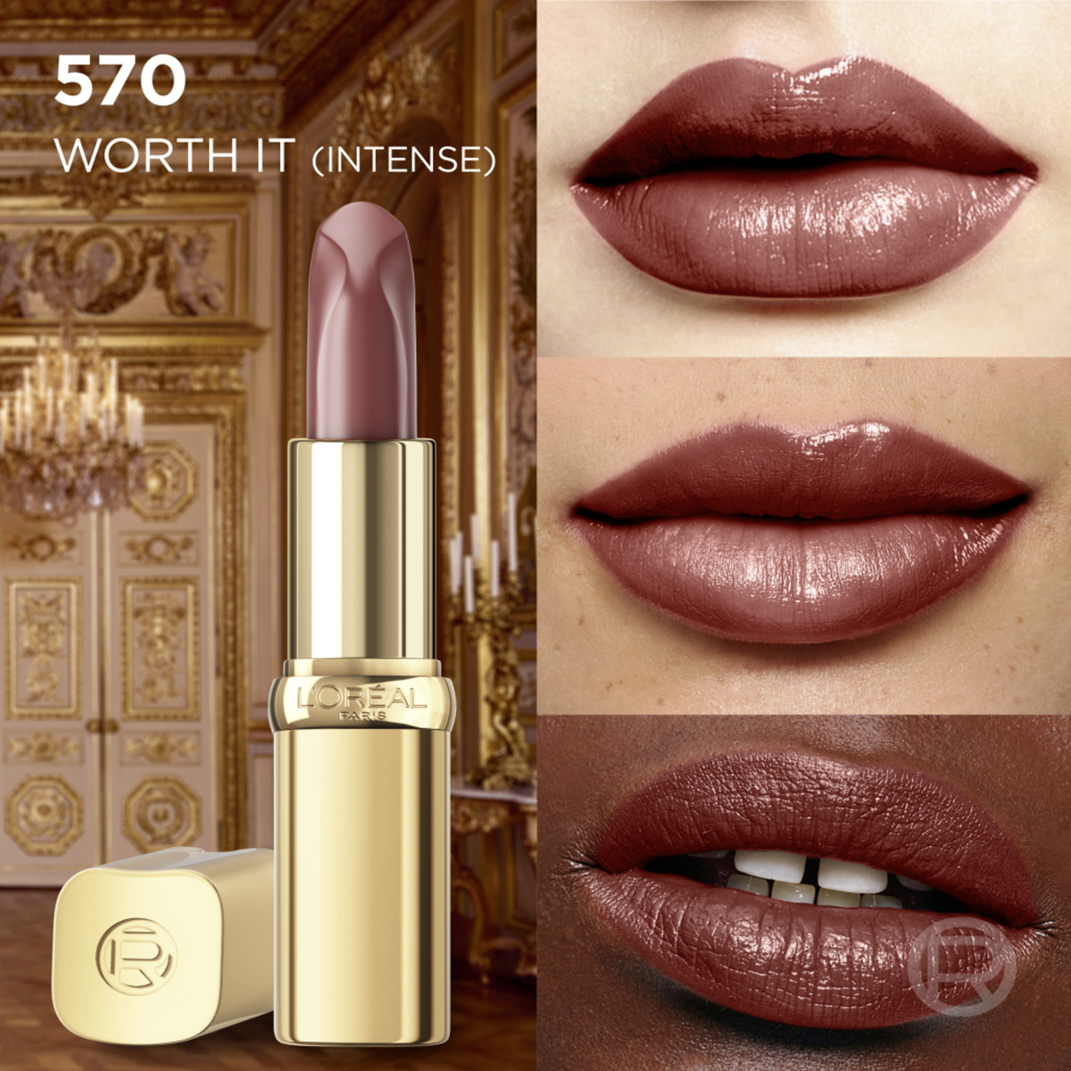 Bild 3 von L’Oréal Paris Color Riche Satin Nude Lippenstift 570 Worth it intense