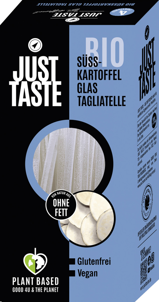 Bild 1 von Just Taste Bio Süßkartoffel Tagliatelle