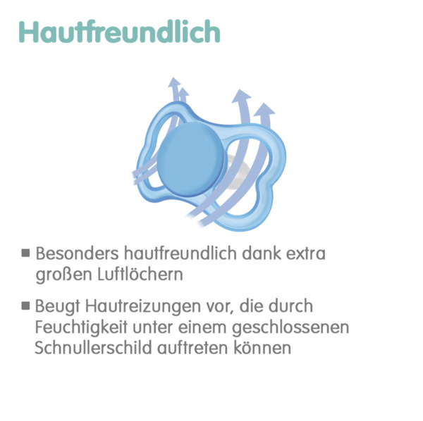 Bild 4 von MAM Schnuller Air Silikon 16+ blue