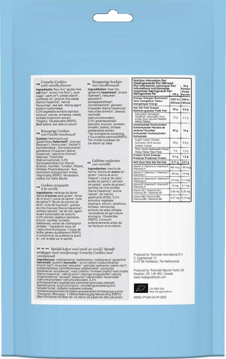 Bild 2 von MadeGood Bio Knusperkekse Vanille