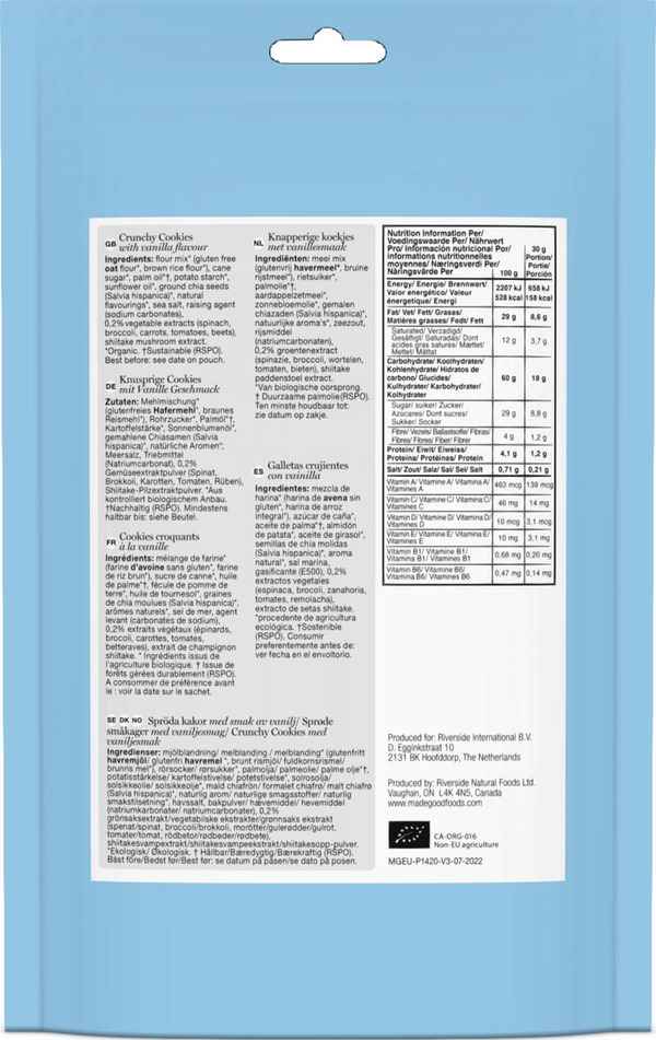 Bild 2 von MadeGood Bio Knusperkekse Vanille