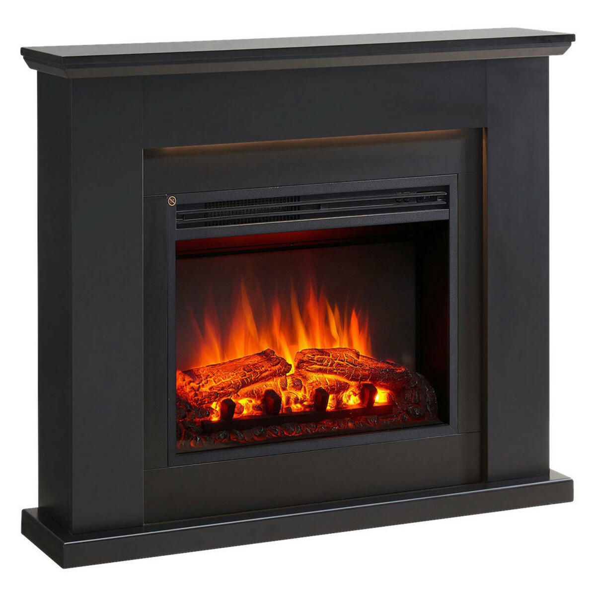 Bild 1 von Balderia Elektrischer-Kamin Hektor schwarz B/H/L: ca. 25x88,3x101 cm ca. 2000 W