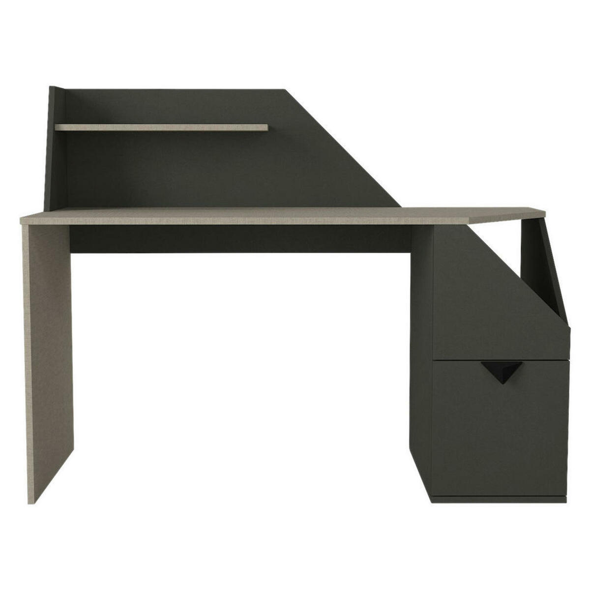 Bild 1 von Schreibtisch Gusto grau anthrazit B/H/T: ca. 140x74x60 cm