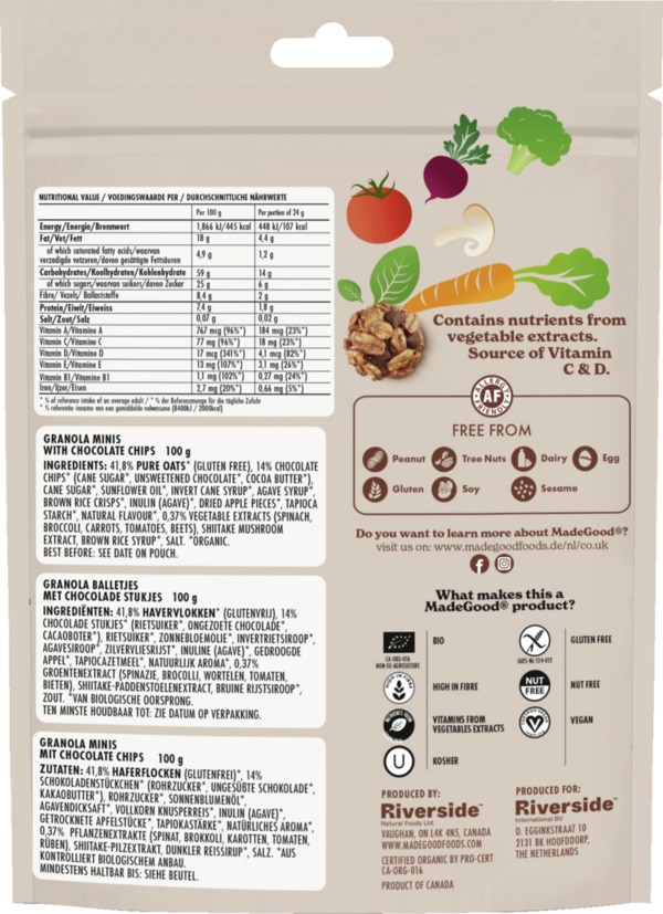 Bild 2 von MadeGood Bio Granola Minis Schokoladenstücke