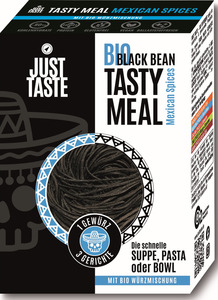 Just Taste Bio Black Bean Mexican Spices Tasty Meal
