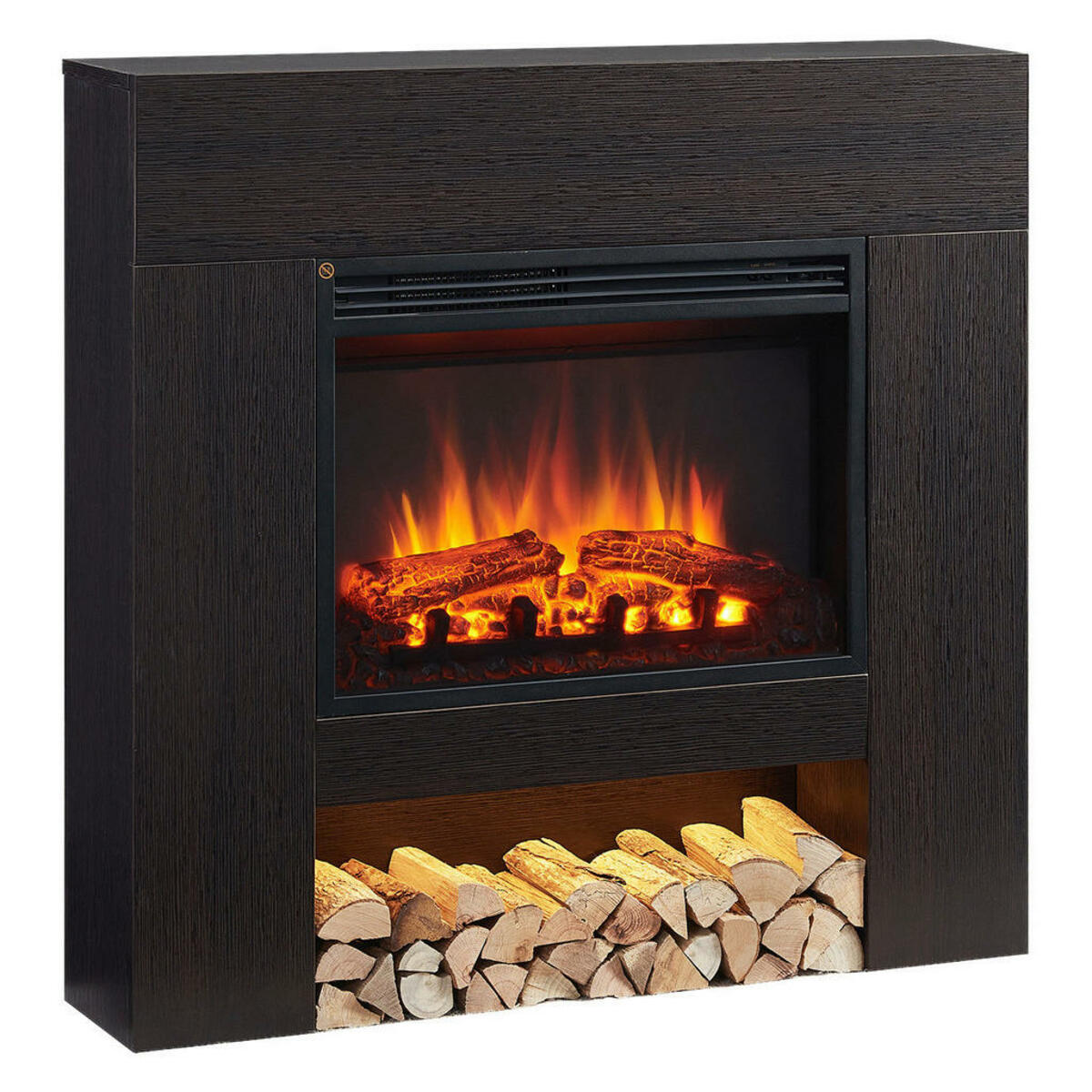 Bild 1 von Balderia Elektrischer-Kamin dunkelbraun B/H/T: ca. 94,3x92,2x20 cm