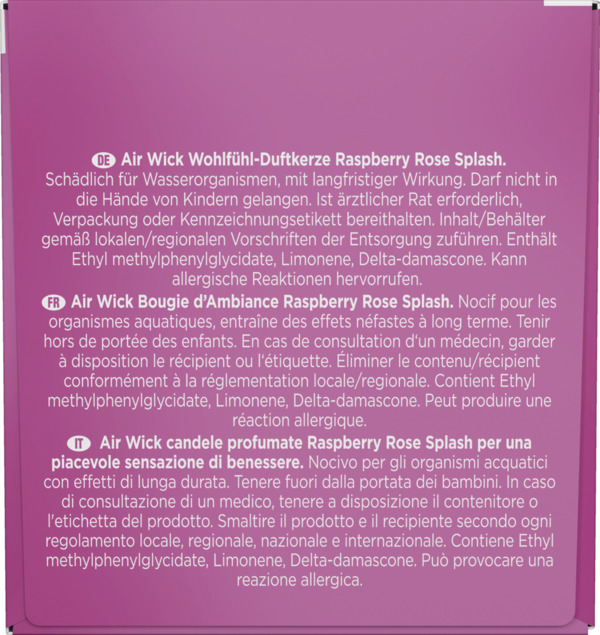 Bild 3 von Air Wick Wohlfühl-Duftkerze Raspberry Rose Splash
