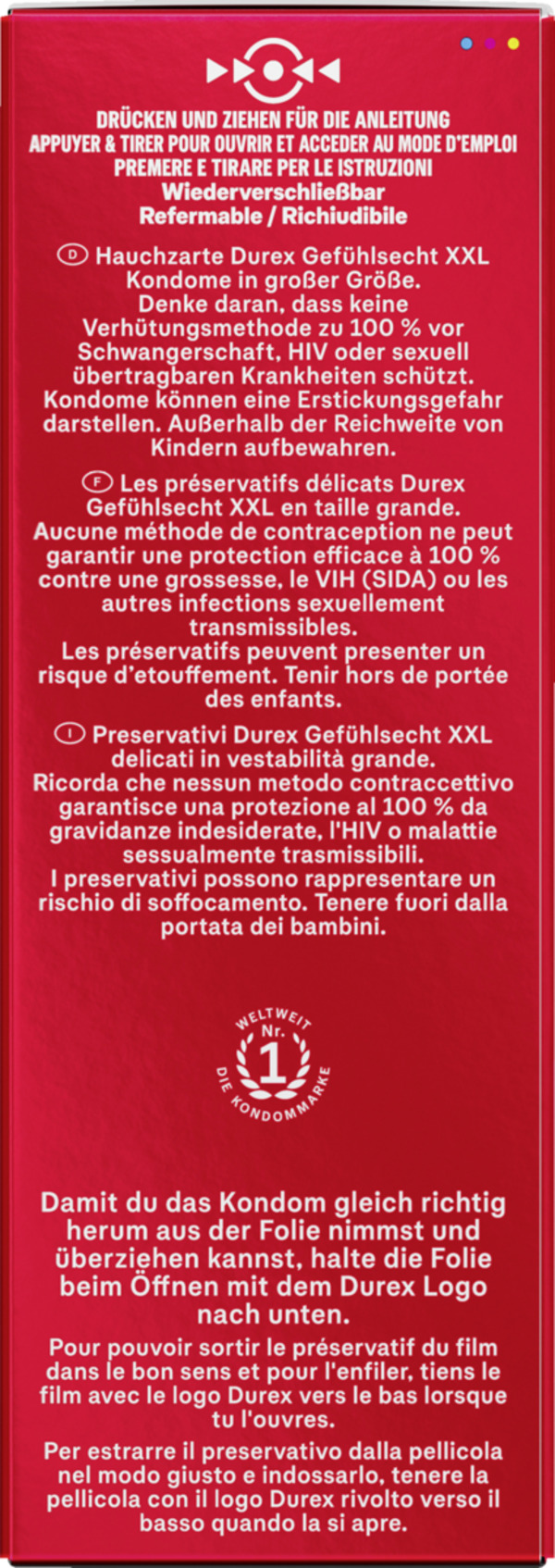 Bild 3 von Durex Gefühlsecht XXL Kondome