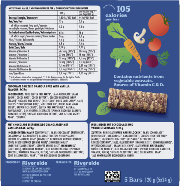 Bild 4 von MadeGood Bio Granola Riegel Vanilla Flavour