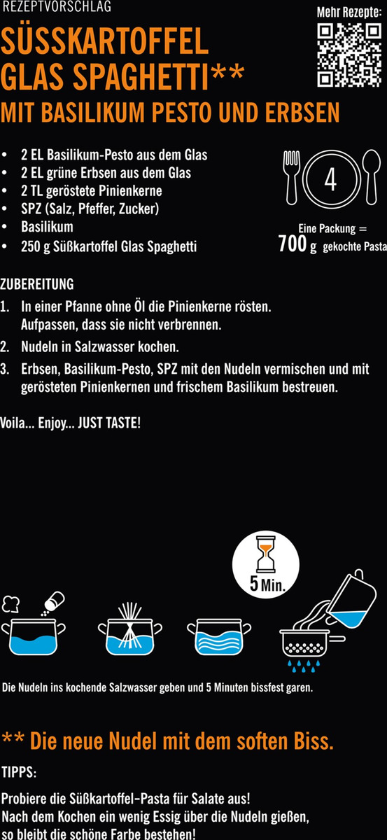 Bild 3 von Just Taste Bio Süßkartoffel Spaghetti