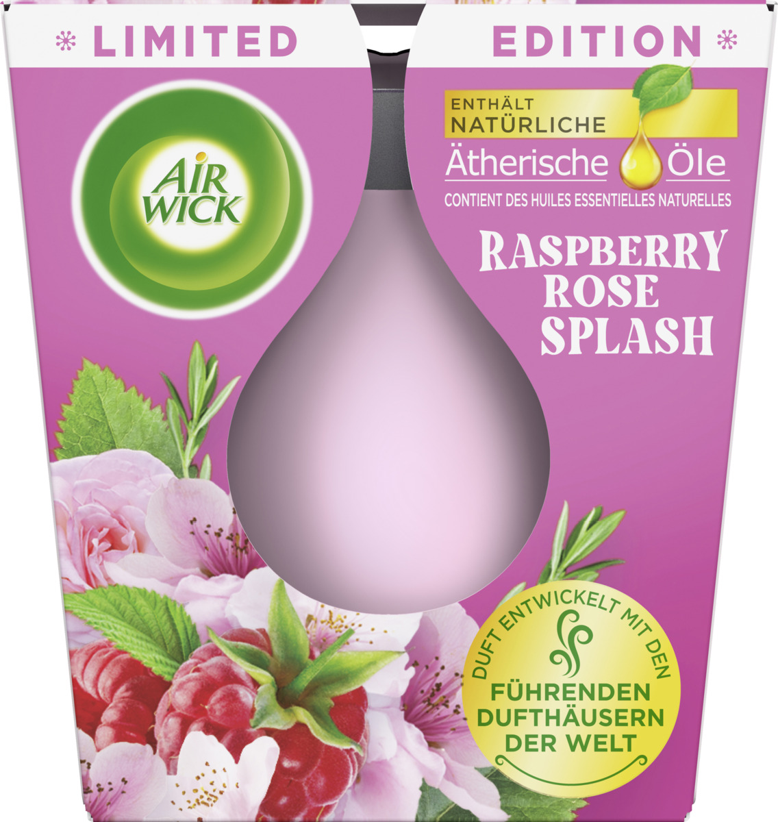 Bild 1 von Air Wick Wohlfühl-Duftkerze Raspberry Rose Splash