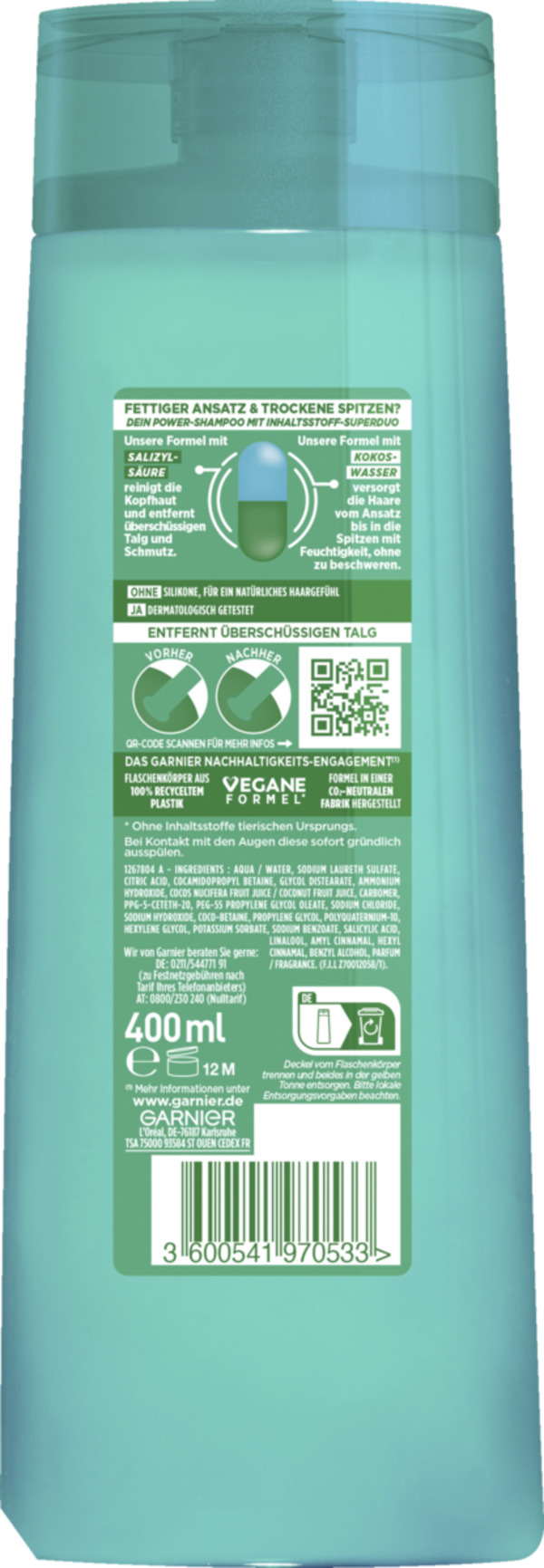 Bild 2 von Garnier Fructis Coco Water klärendes Shampoo